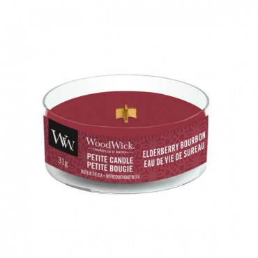 WoodWick Petite Elderberry Bourbon Kerze