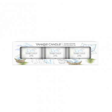 Yankee Candle mini 3er Pack Clean Cotton Kerze