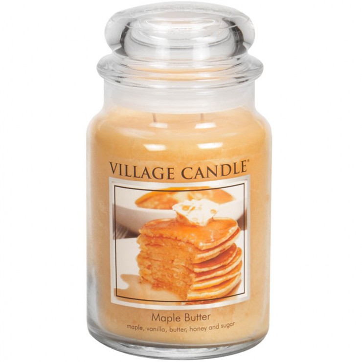 Große Maple Butter Village Kerze