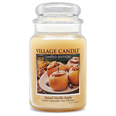 Große Spiced Vanilla Apple Village Kerze