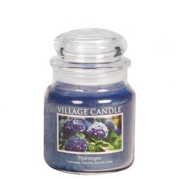 Medium Hydrangea Village Kerze