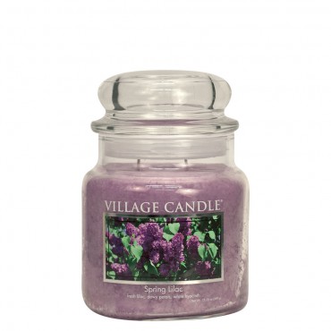 Medium Spring Lilac Village Kerze