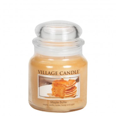 Medium Maple Butter Village Kerze
