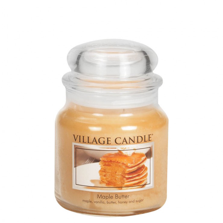 Medium Maple Butter Village Kerze