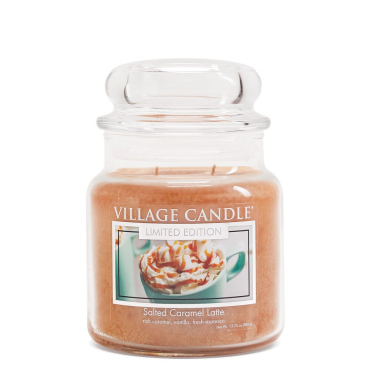 Medium Salted Caramel Latte Village Kerze