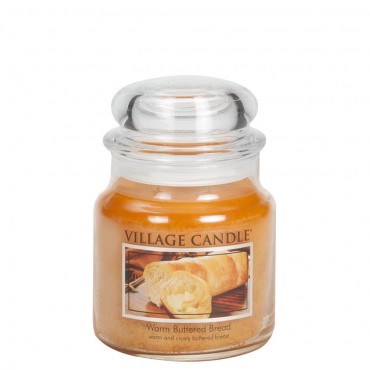 Medium Warm Buttered Bread Village Kerze