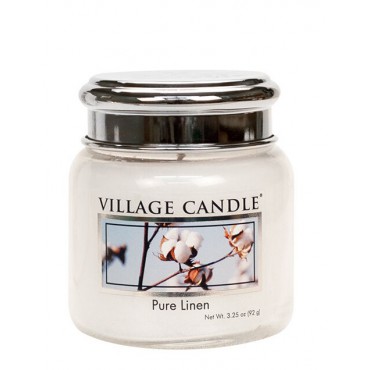 Kleine Pure Linen Village Kerze