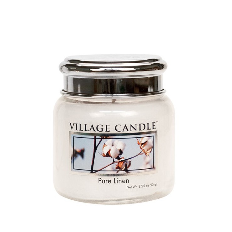 Kleine Pure Linen Village Kerze