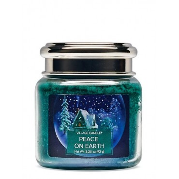 Kleine Peace on Earth Village Kerze