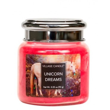 Kleine Einhorn Dreams Village Kerze