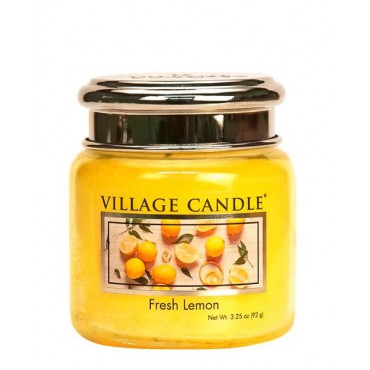 Kleine Fresh Lemon Village Kerze