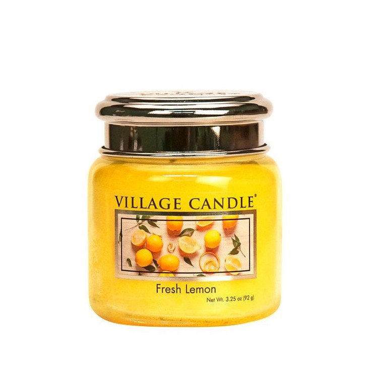 Kleine Fresh Lemon Village Kerze