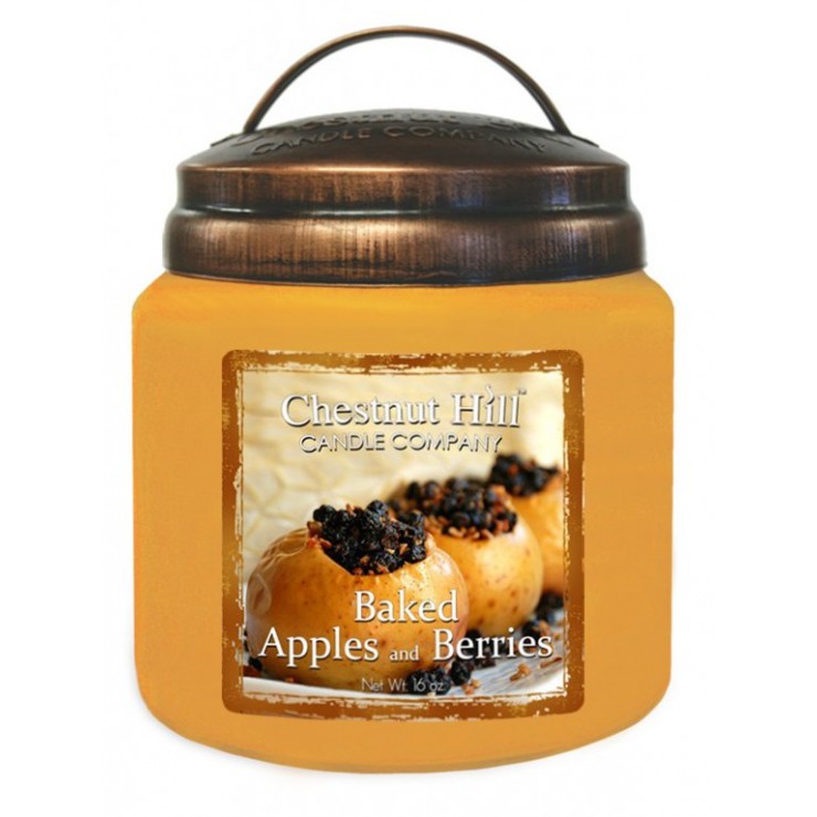 Große Bratäpfel und Beeren Chestnut Hill Kerze