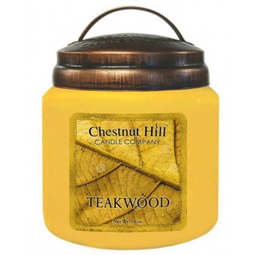 Große Teakholz Chestnut Hill Kerze