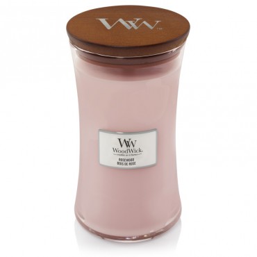 Große Rosewood WoodWick Kerze