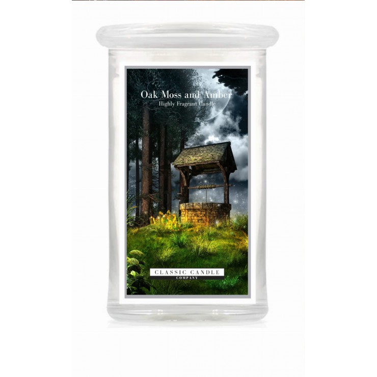 Große Eichenmoos & Bernstein Classic Kerze
