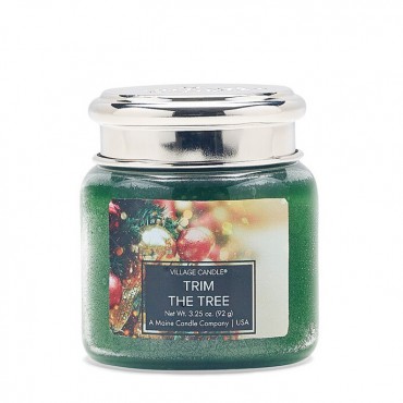 Kleine Trim the Tree Village Kerze