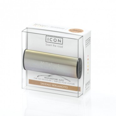 Auto Icon Metallo Shiny Sandalo Bergamotto Millefiori Milano Auto Lufterfrischer