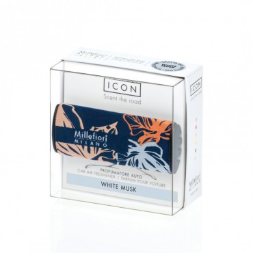 Auto Icon Textil Floral Weiß Moschus Millefiori Milano Auto-Lufterfrischer