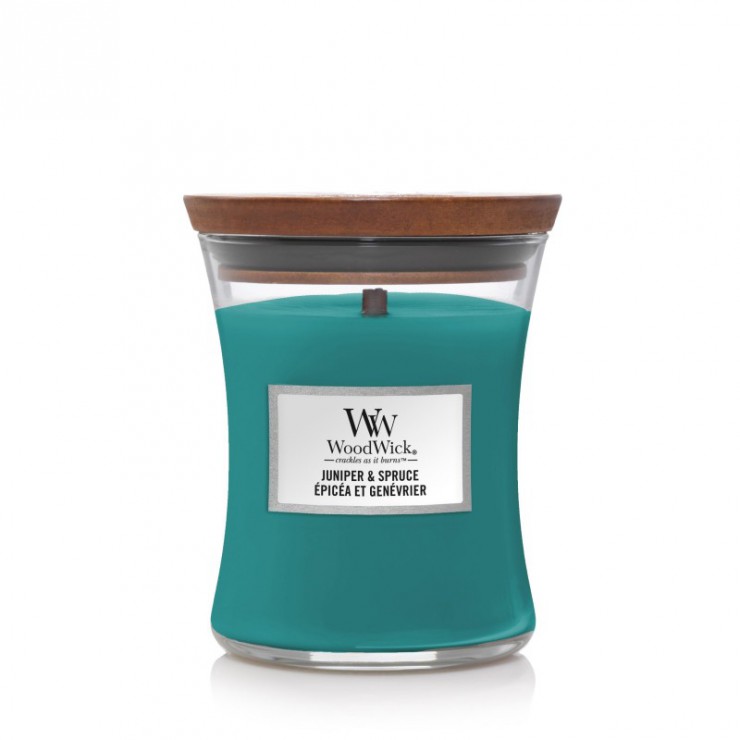 Medium Wacholder & Fichte Woodwick Kerze