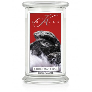 Große Weihnachtskerze mit Kohlenkranz