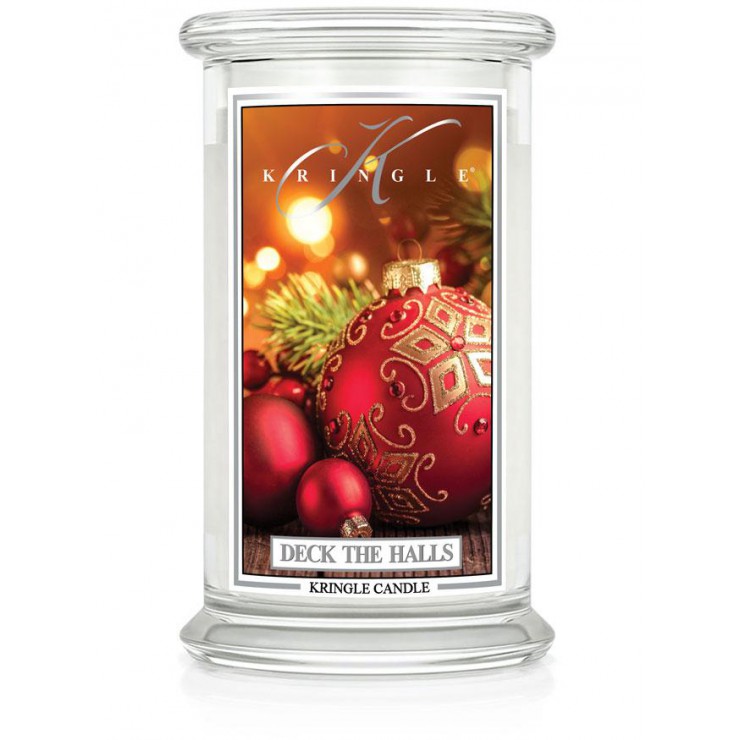 Große Deck The Halls Kringle Kerze