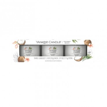 Yankee Candle mini 3er Pack Kokosnuss Strand Kerze