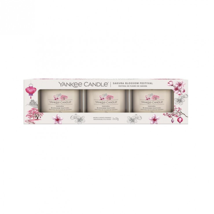 Yankee Candle mini 3er Pack Sakura Blossom Festival Kerze