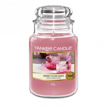 Große Sweet Plum Sake Kerze von Yankee Candle