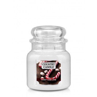 Medium Candy Cane Lane Land Kerze