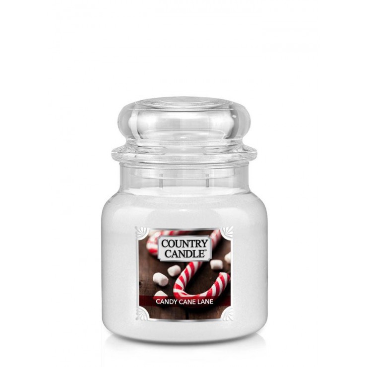 Medium Candy Cane Lane Land Kerze