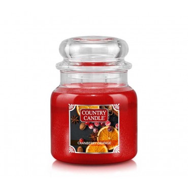 Medium Cranberry Orange Land Kerze