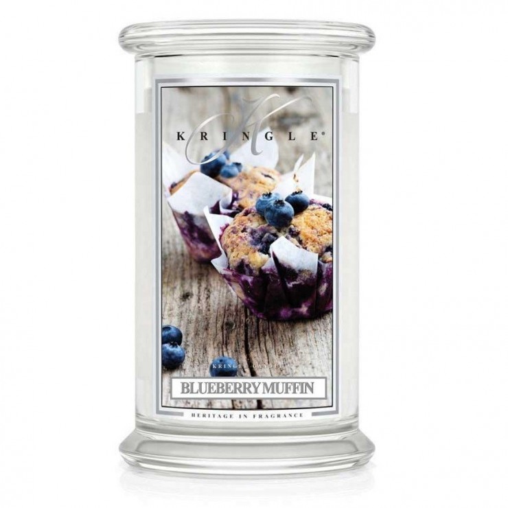 Große Blaubeer-Muffin-Kringel-Kerze