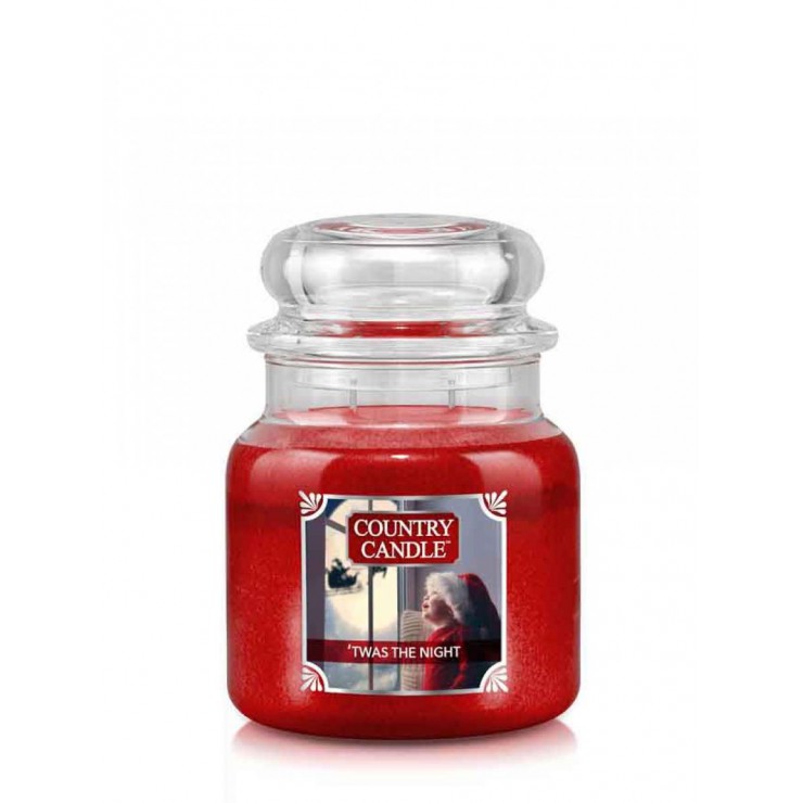 Medium Twas the Night Country Kerze