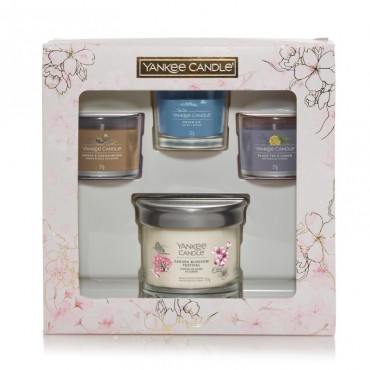Sakura Blossom Festival - kleines Becherset und 3 Mini-Kerzen von Yankee Candle