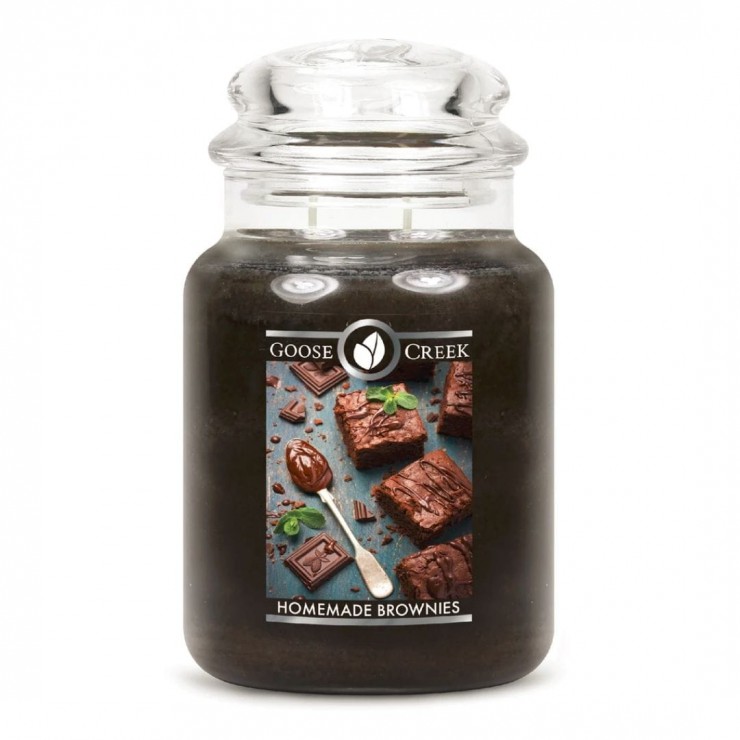 Große hausgemachte Brownies Goose Creek Kerze