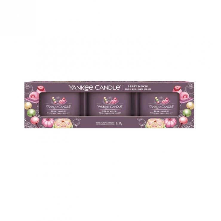 Yankee Candle mini 3er Pack Berry Mochi Kerze