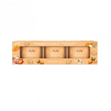 Yankee Candle mini 3er Pack Mango Eiscreme Kerze