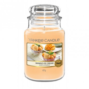 Große Mango-Eiscreme Yankee-Kerze