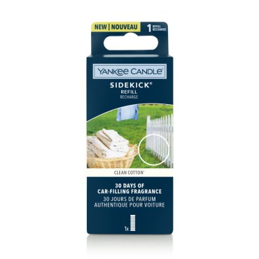 Sidekick Auto Lufterfrischer Nachfüllung Clean Cotton Yankee Candle