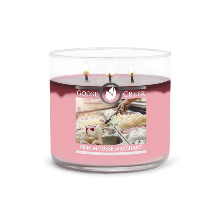 Becher Rosa Mousse Milkshake Goose Creek Kerze