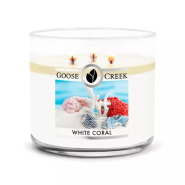 Becher Weiß Koralle Goose Creek Kerze
