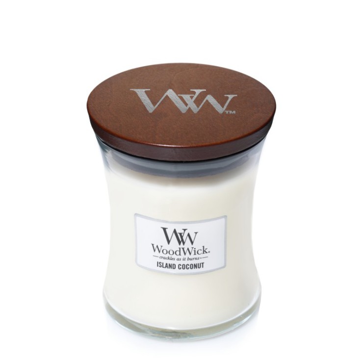 Insel Kokosnuss Woodwick mittlere Kerze