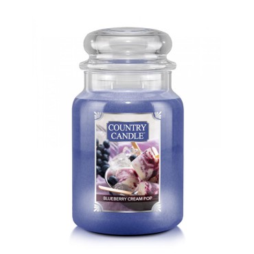 Große Blaubeercreme Pop Country Kerze