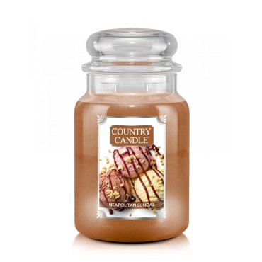 Große Neapolitan Sundae Land Kerze