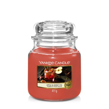 Kerze Apfel & Süße Feige mittelgroß von Yankee Candle