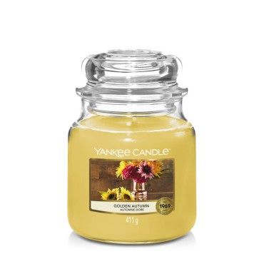 Golden Autumn Yankee Candle mittelgroße Kerze