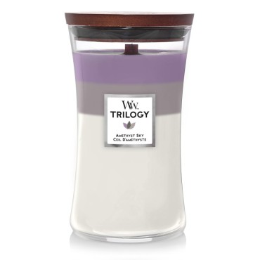Große Trilogie Amethyst Sky WoodWick Kerze