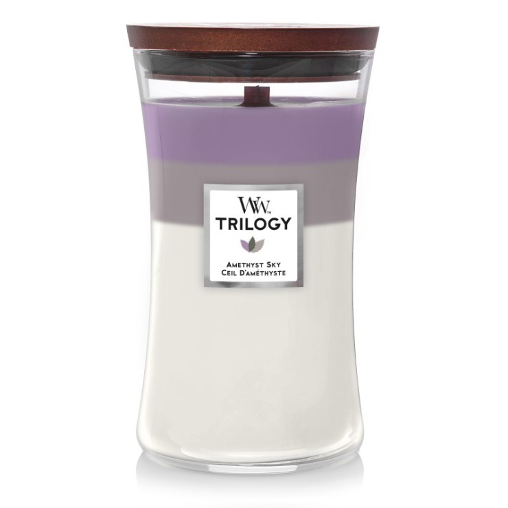 Große Trilogie Amethyst Sky WoodWick Kerze