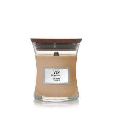 Kleine Cashmere Woodwick Kerze